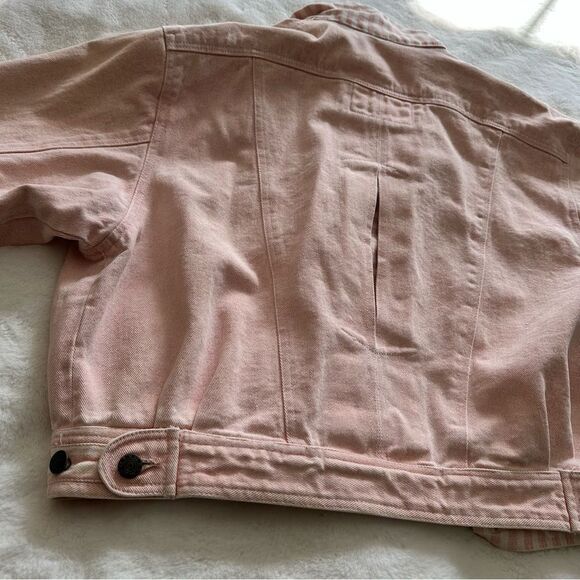 MBD by Bitterman Vintage 80s Pink Denim Jacket Size Medium - Picture 10 of 10